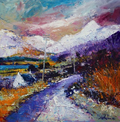 First Snow on the Tobermory Road Mull 24x24 First Snow on the Tobermory Road Mull 24x24